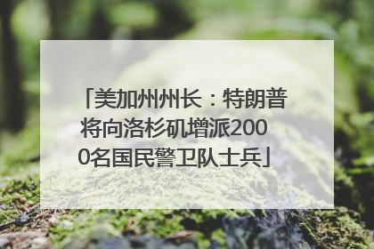 美加州州长：特朗普将向洛杉矶增派2000名国民警卫队士兵